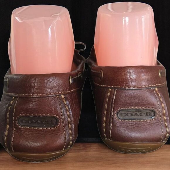 COACH (8B) Patrice A2893 Soft Tumbled Chestnut Slip In Loafers - Picture 7 of 13